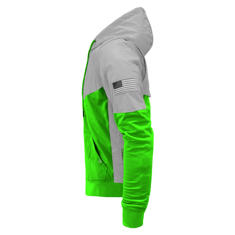 Load image into Gallery viewer, Ultra Reflective Hoodie Green Eclipse
