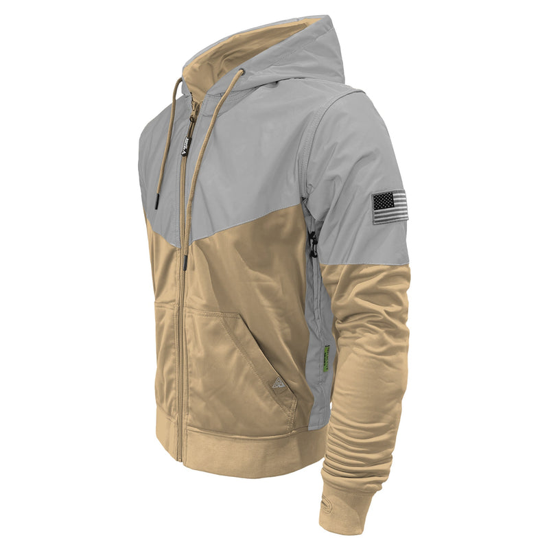 Load image into Gallery viewer, Ultra Reflective Hoodie Khaki Eclipse