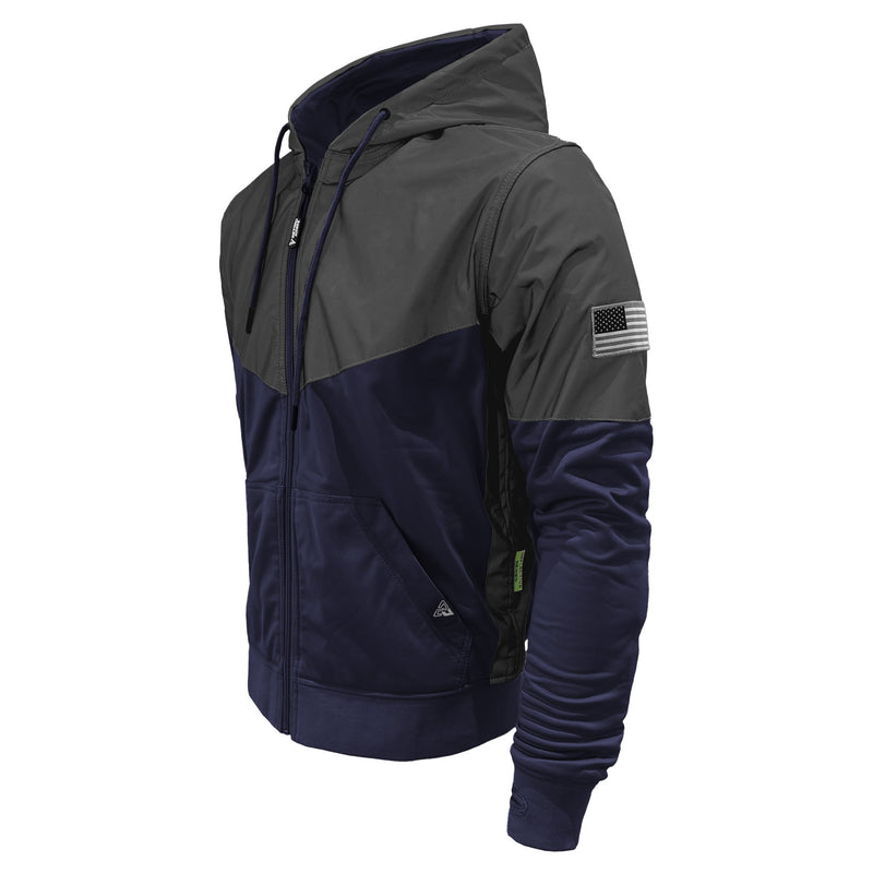 Load image into Gallery viewer, Ultra Reflective Hoodie Navy Blue Nebula