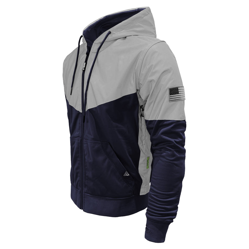 Load image into Gallery viewer, Ultra Reflective Hoodie Navy Blue Eclipse