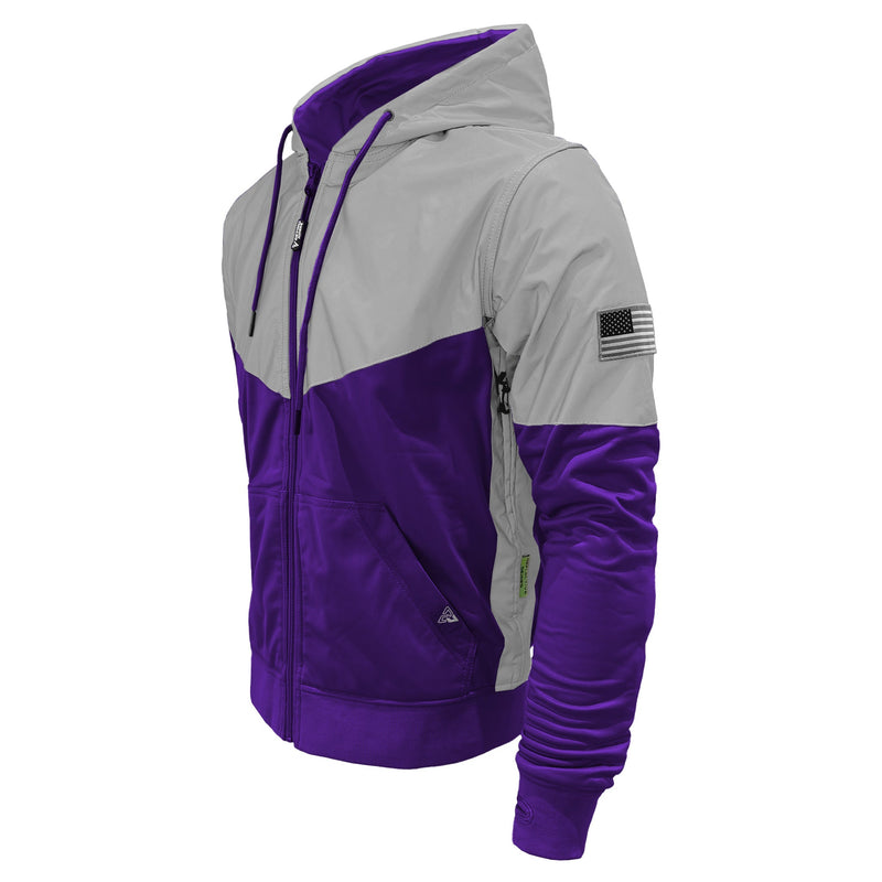 Load image into Gallery viewer, Ultra Reflective Hoodie Purple Eclipse