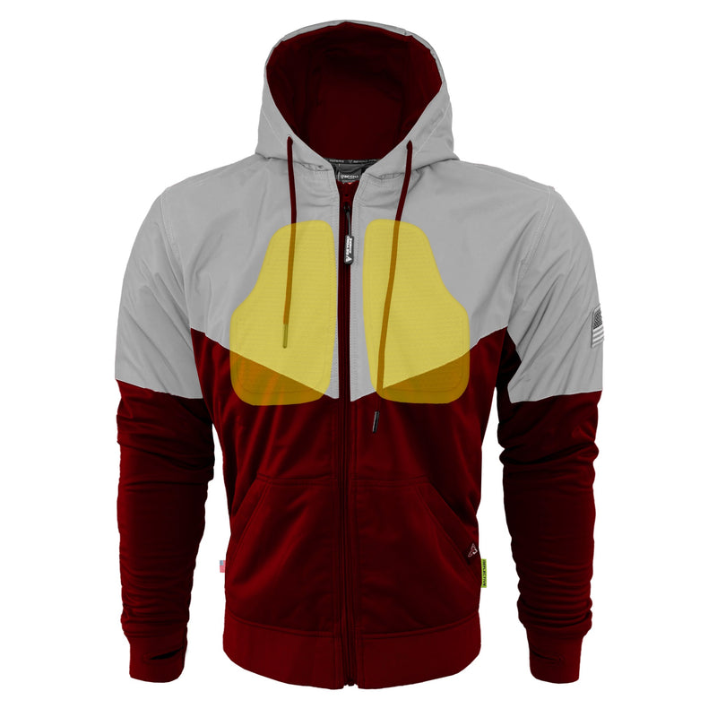Load image into Gallery viewer, Ultra Reflective Hoodie Red Maroon Eclipse