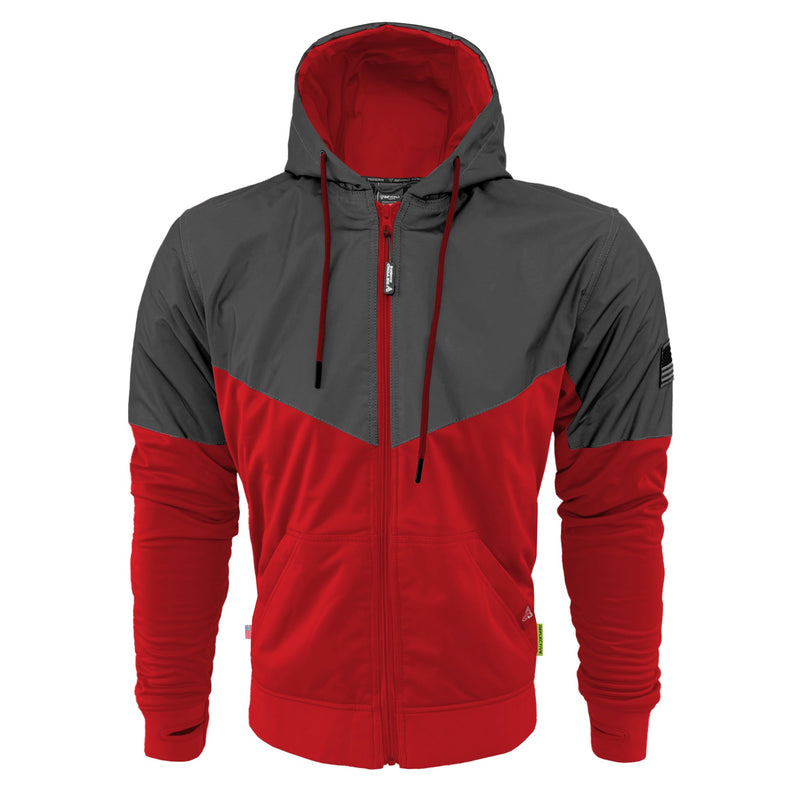 Load image into Gallery viewer, Ultra Reflective Hoodie Red Nebula with Pads