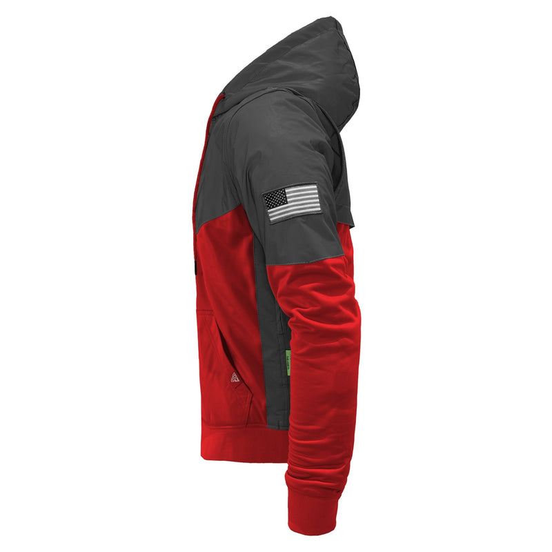 Load image into Gallery viewer, Ultra Reflective Hoodie Red Nebula with Pads