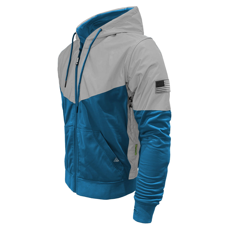 Load image into Gallery viewer, Ultra Reflective Hoodie Teal Eclipse