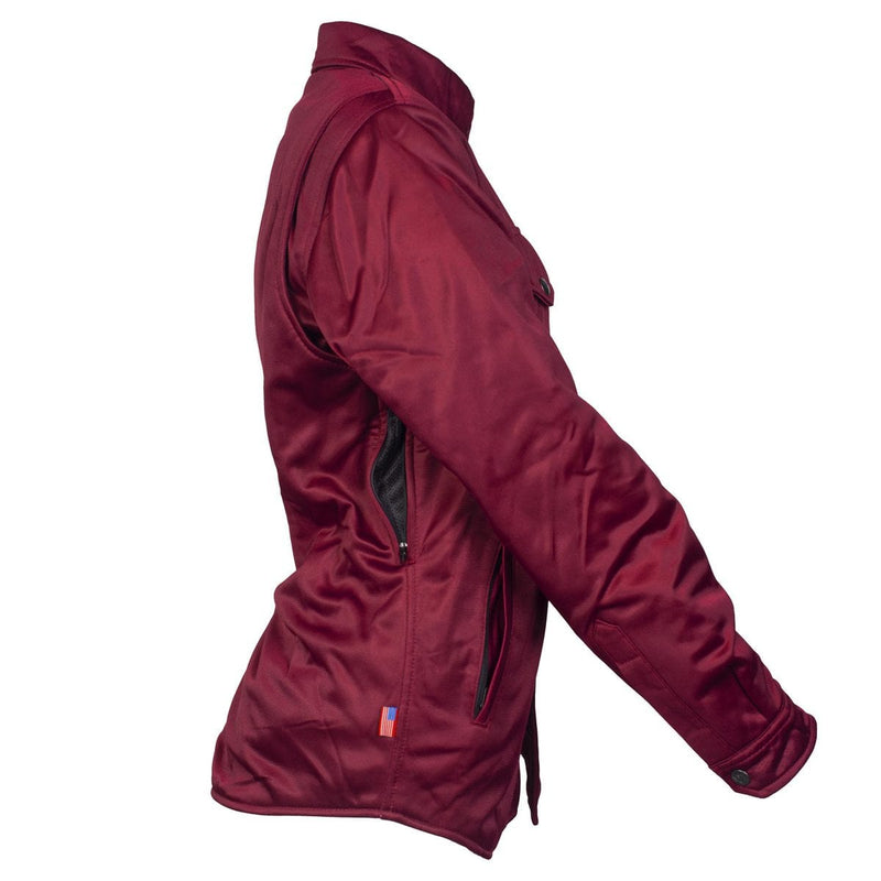 Load image into Gallery viewer, Ultra Protective Shirt for Women - Red Maroon Solid with Pads