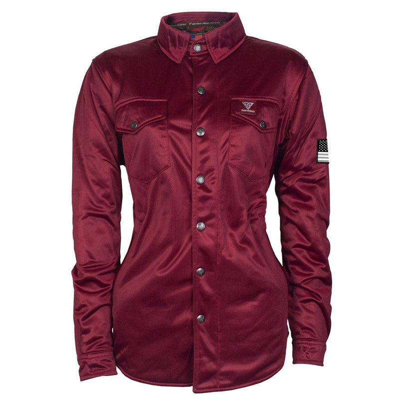 Load image into Gallery viewer, Ultra Protective Shirt for Women - Red Maroon Solid with Pads