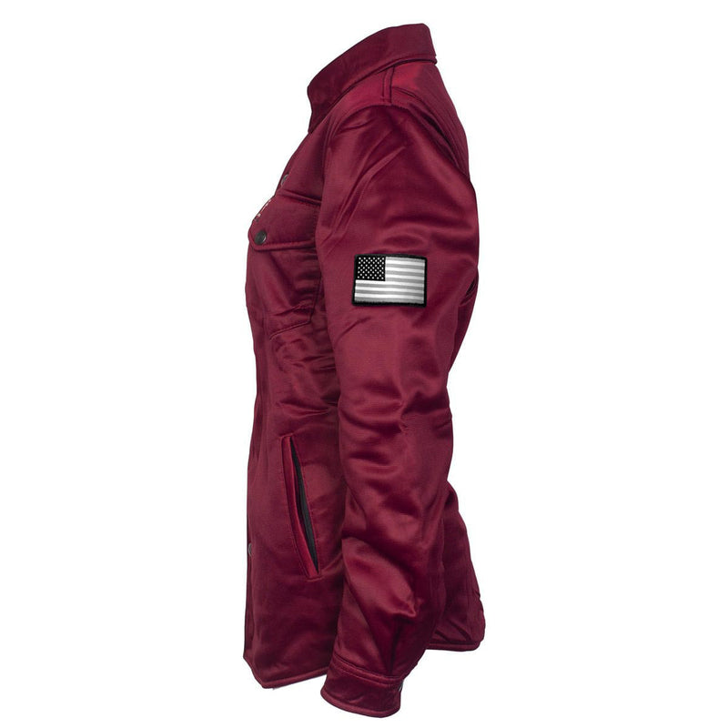 Load image into Gallery viewer, Ultra Protective Shirt for Women - Red Maroon Solid with Pads