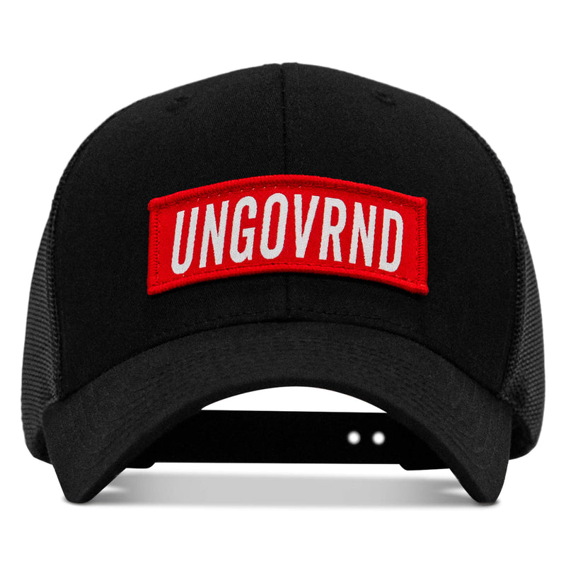 Load image into Gallery viewer, Ungovrnd Red Patch Snapback Hat