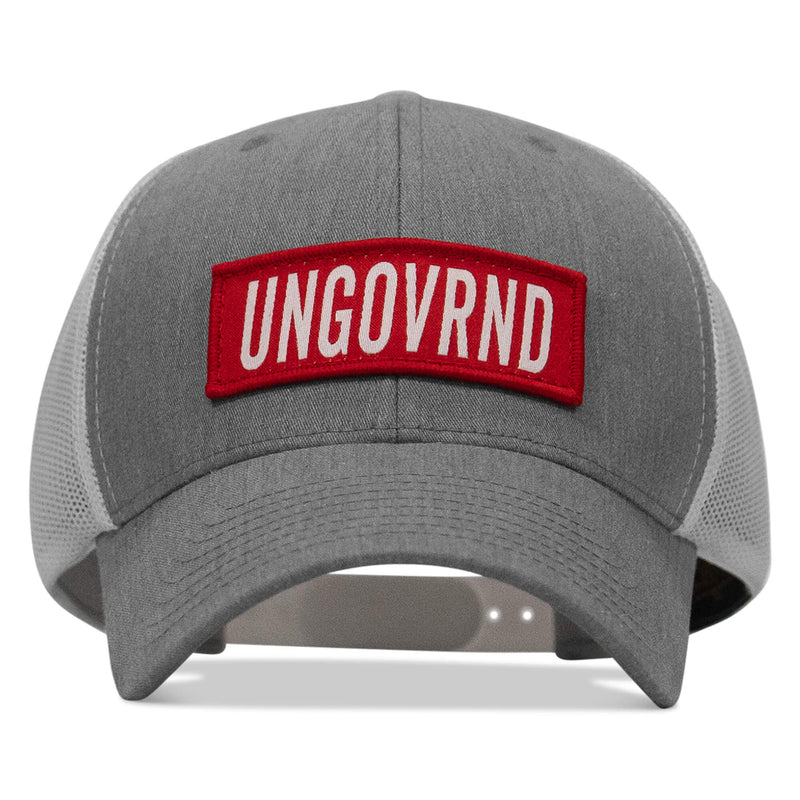 Load image into Gallery viewer, Ungovrnd Red Patch Snapback Hat