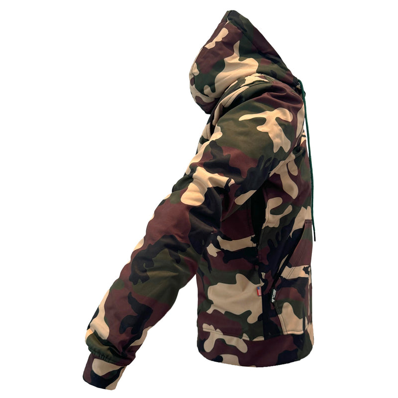 Load image into Gallery viewer, Protective SoftShell Unisex Camouflage Hoodie - “Knight Hawk” with Pads