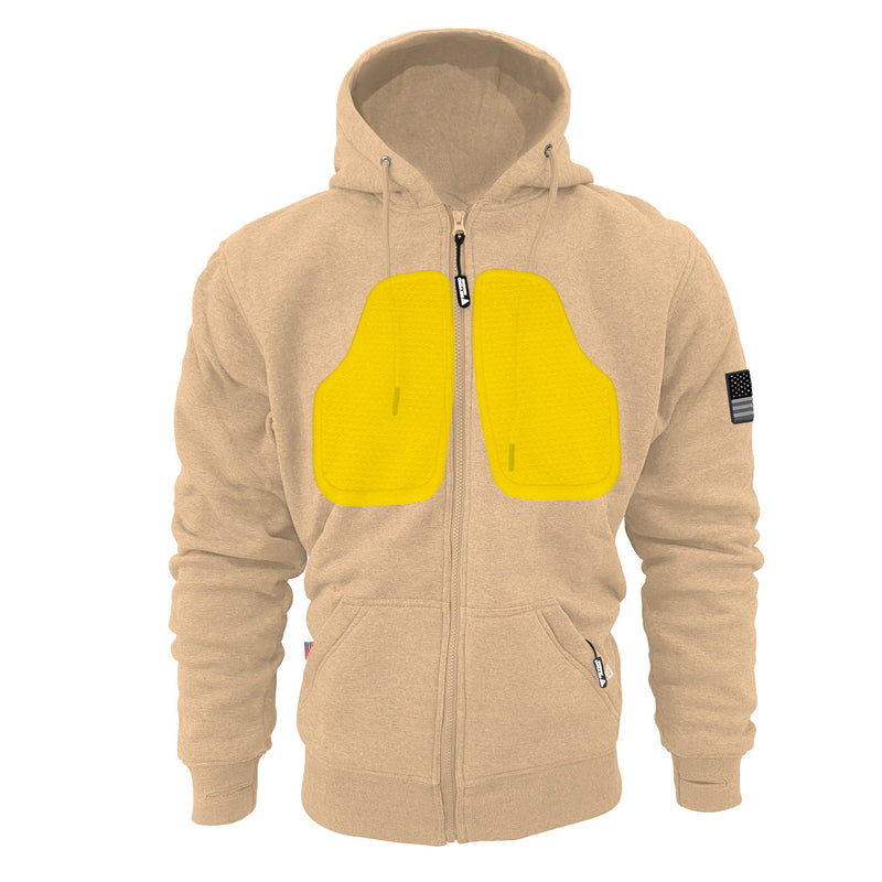Load image into Gallery viewer, Protective Fleece Unisex Hoodie - Khaki