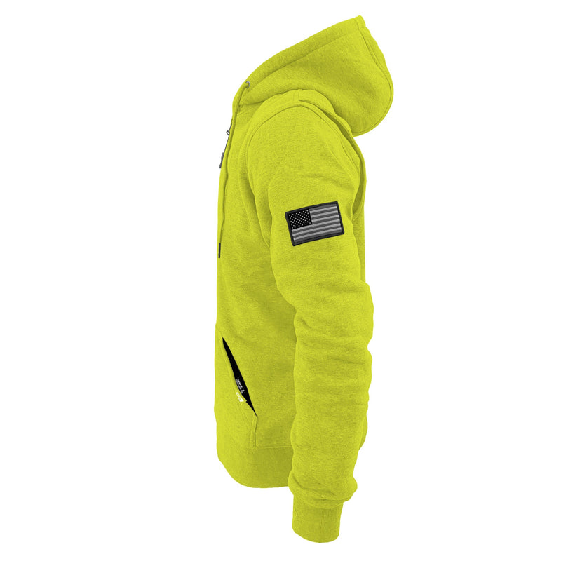 Load image into Gallery viewer, Protective Fleece Unisex Hoodie - Lime Yellow