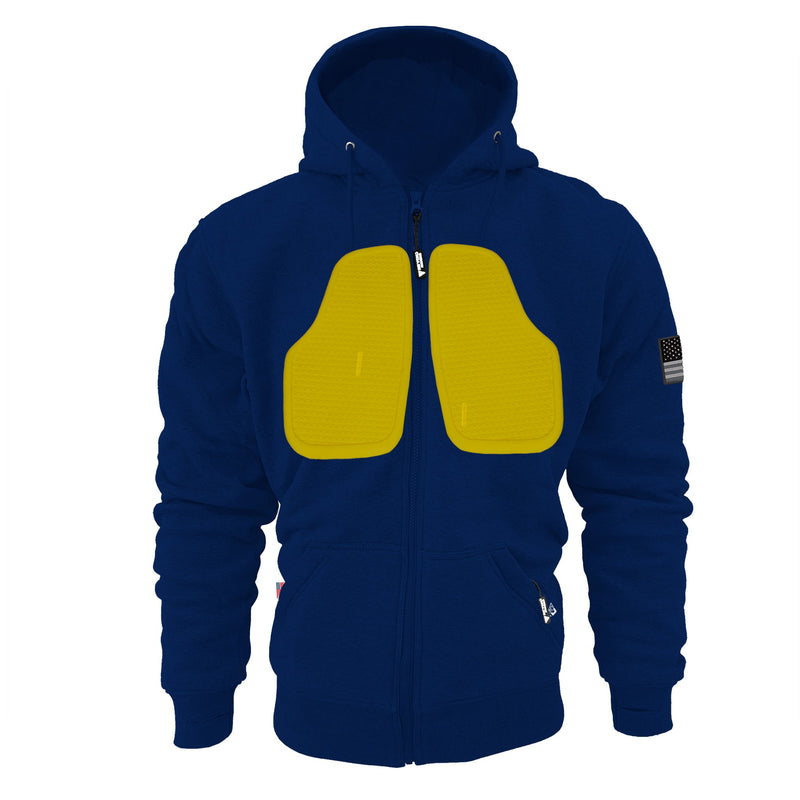 Load image into Gallery viewer, Protective Fleece Unisex Hoodie - Navy Blue