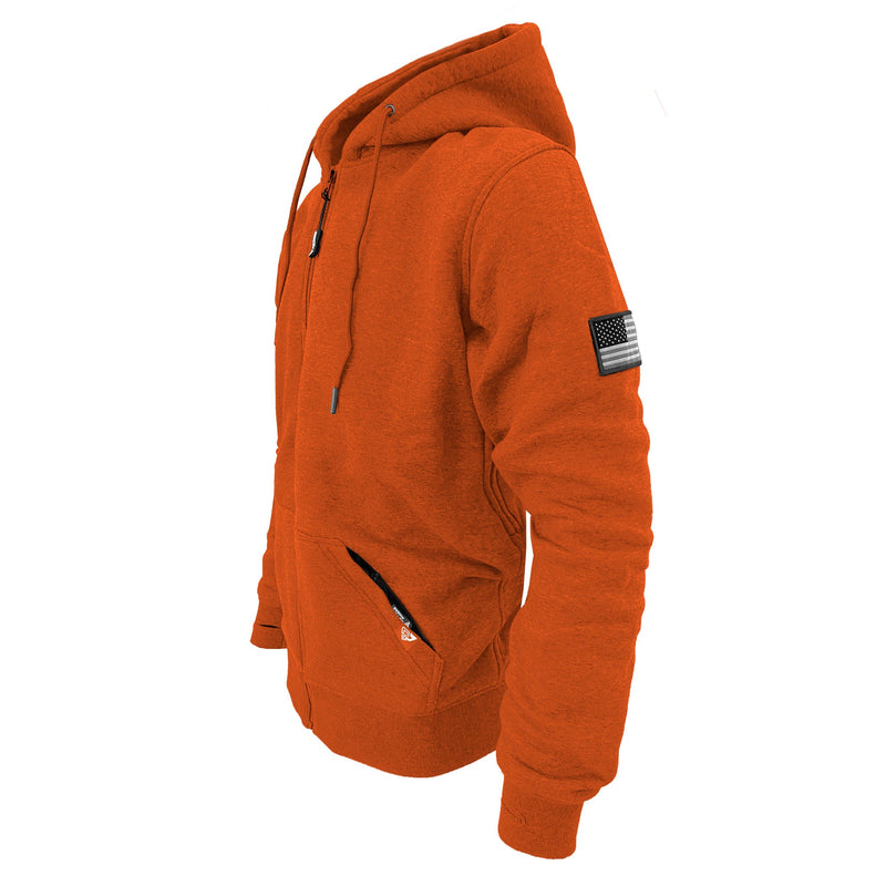 Load image into Gallery viewer, Protective Fleece Unisex Hoodie - Orange