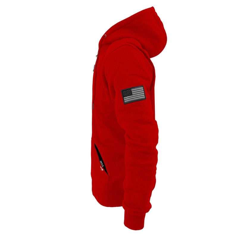Load image into Gallery viewer, Protective Fleece Unisex Hoodie - Red