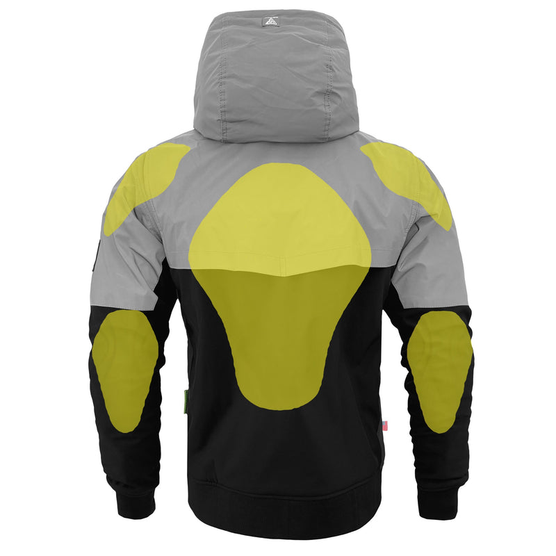 Load image into Gallery viewer, SoftShell Reflective "Alloy Eclipse" Hoodie - Black and Silver