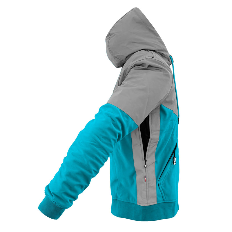 Load image into Gallery viewer, SoftShell Reflective Arctic Blue Eclipse Hoodie