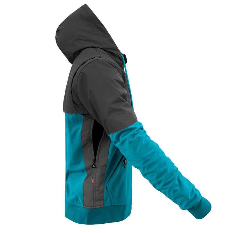 Load image into Gallery viewer, SoftShell Reflective Arctic Blue Nebula Hoodie