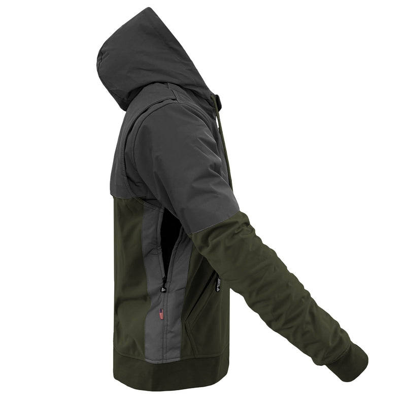 Load image into Gallery viewer, SoftShell Reflective Army Green Nebula Hoodie