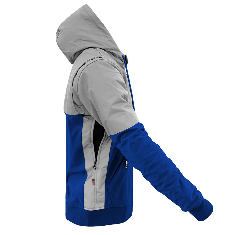 Load image into Gallery viewer, SoftShell Reflective Blue Eclipse Hoodie