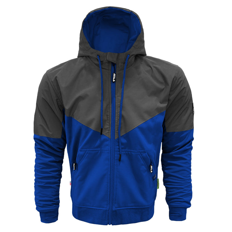 Load image into Gallery viewer, SoftShell Reflective Blue Nebula Hoodie