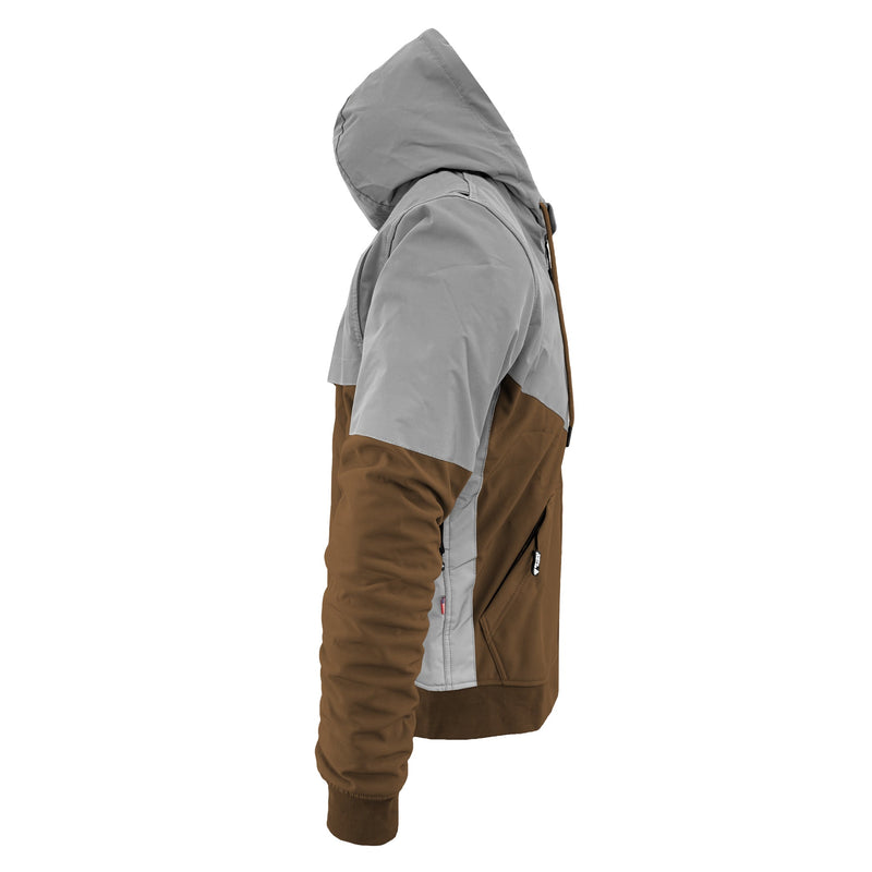 Load image into Gallery viewer, SoftShell Reflective Light Brown Eclipse Hoodie