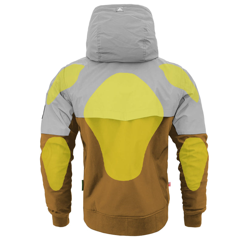 Load image into Gallery viewer, SoftShell Reflective Mustard Eclipse Hoodie