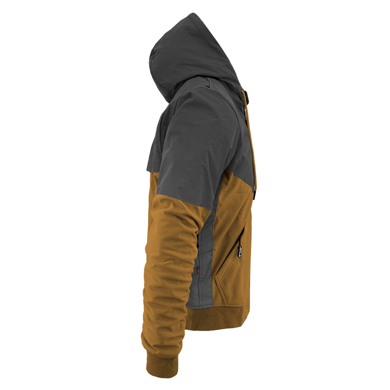 Load image into Gallery viewer, SoftShell Reflective Mustard Nebula Hoodie - with Pads