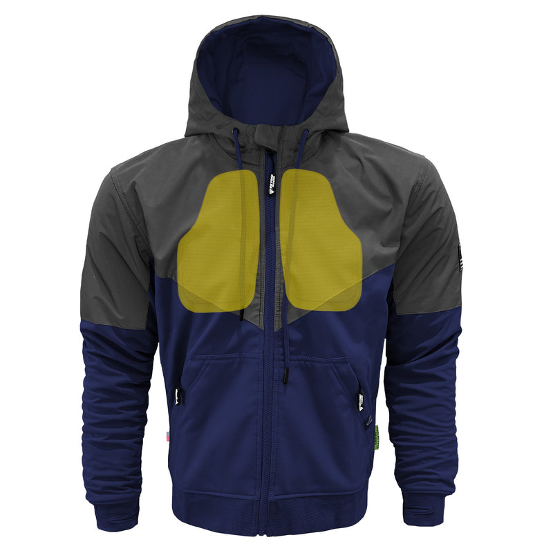 Load image into Gallery viewer, SoftShell Reflective Navy Blue Nebula Hoodie