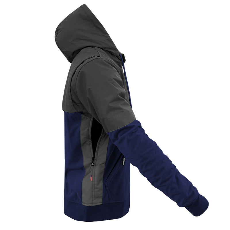 Load image into Gallery viewer, SoftShell Reflective Navy Blue Nebula Hoodie
