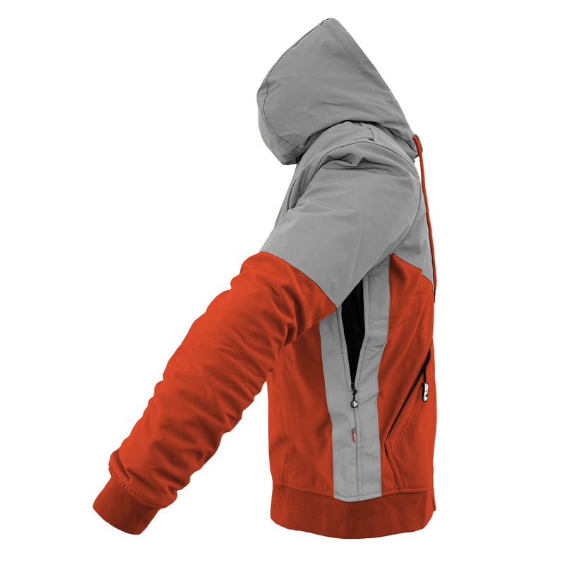 Load image into Gallery viewer, SoftShell Reflective Orange Eclipse Hoodie