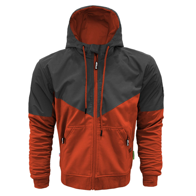 Load image into Gallery viewer, SoftShell Reflective Orange Nebula Hoodie