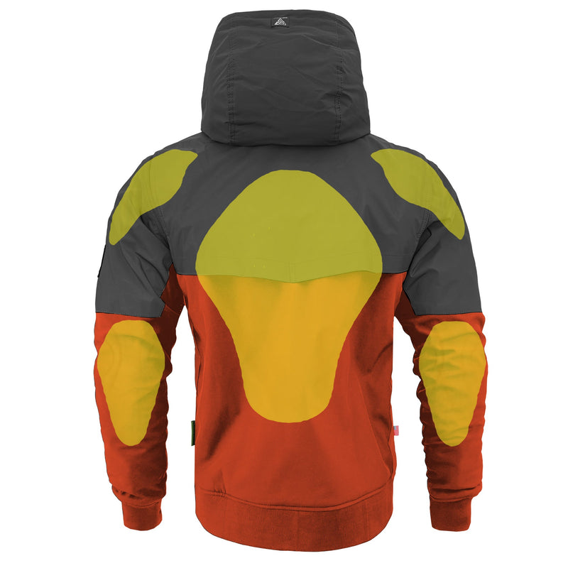 Load image into Gallery viewer, SoftShell Reflective Orange Nebula Hoodie