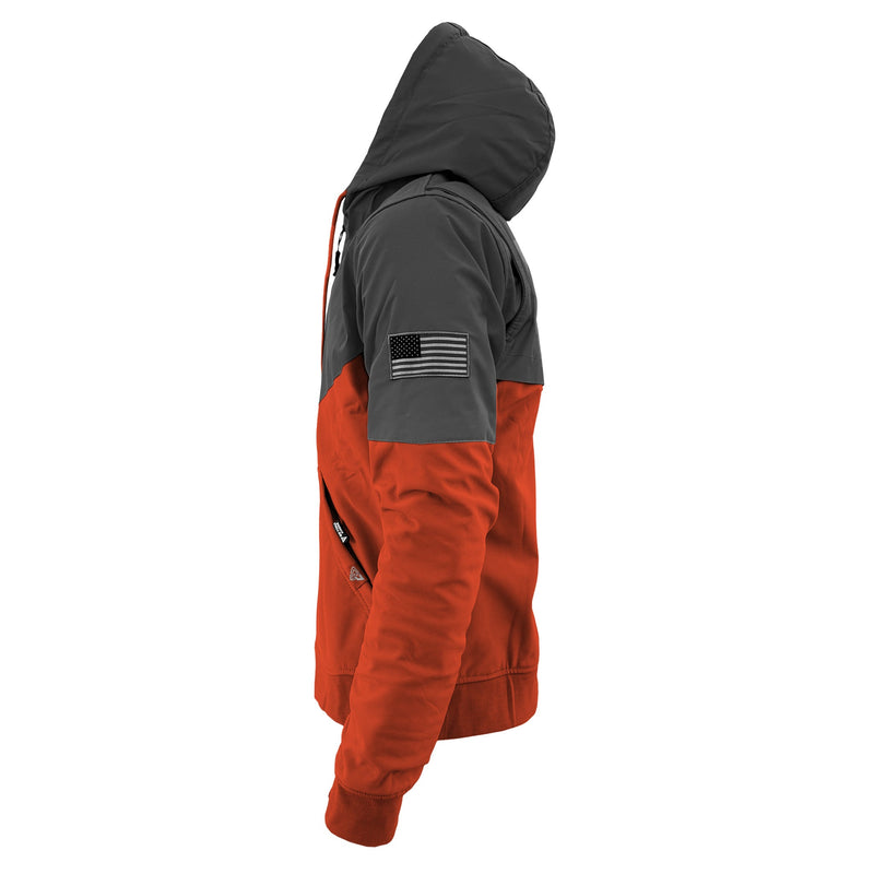 Load image into Gallery viewer, SoftShell Reflective Orange Nebula Hoodie