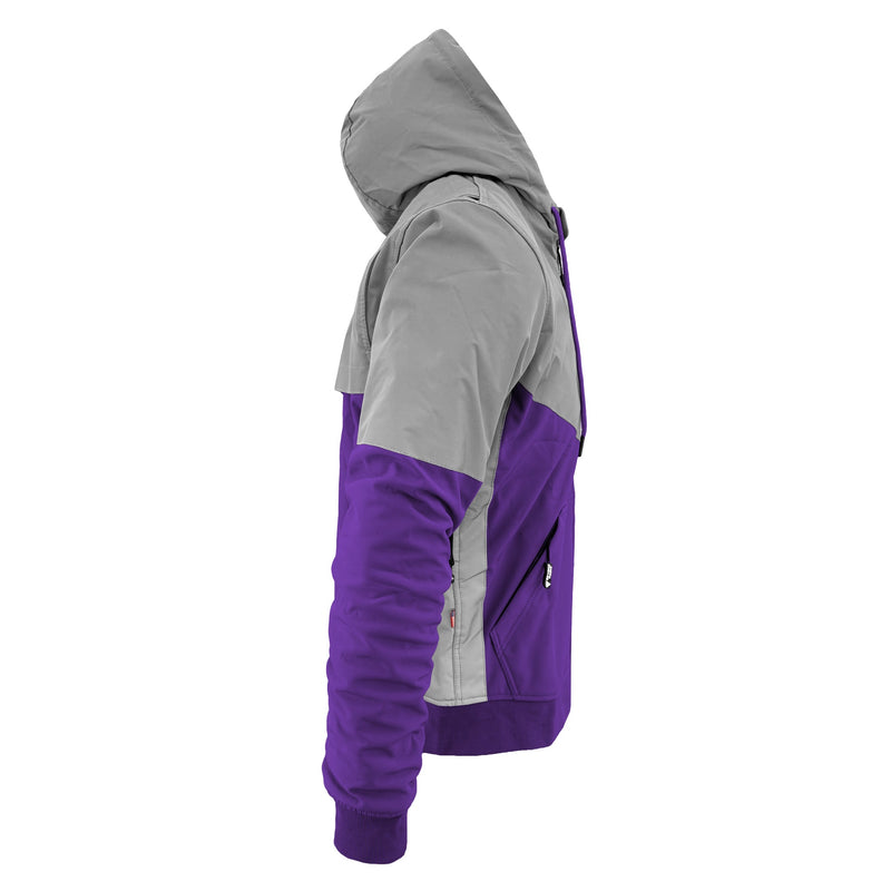 Load image into Gallery viewer, SoftShell Reflective Purple Eclipse Hoodie