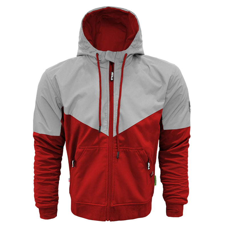 Load image into Gallery viewer, SoftShell Reflective Red Eclipse Hoodie