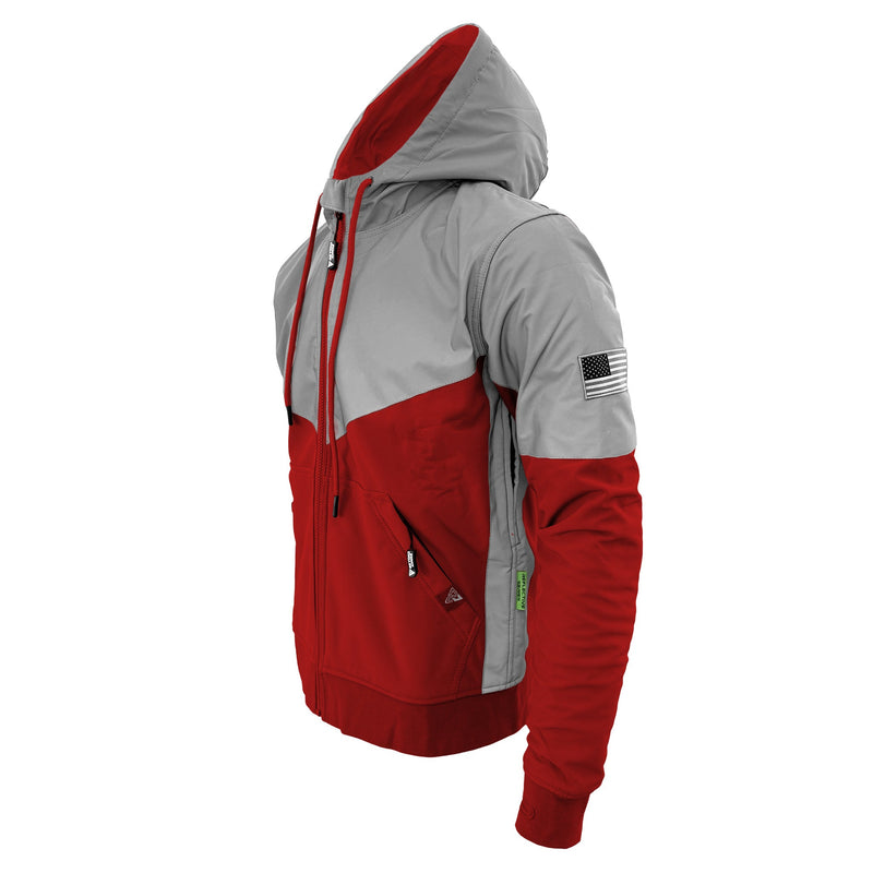 Load image into Gallery viewer, SoftShell Reflective Red Eclipse Hoodie