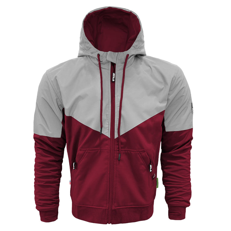 Load image into Gallery viewer, SoftShell Reflective Red Maroon Eclipse Hoodie
