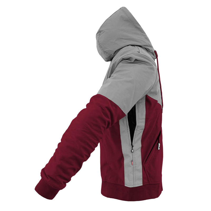 Load image into Gallery viewer, SoftShell Reflective Red Maroon Eclipse Hoodie