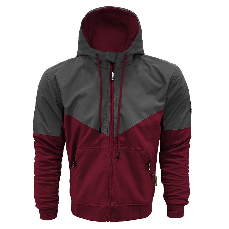 Load image into Gallery viewer, SoftShell Reflective Red Maroon Nebula Hoodie