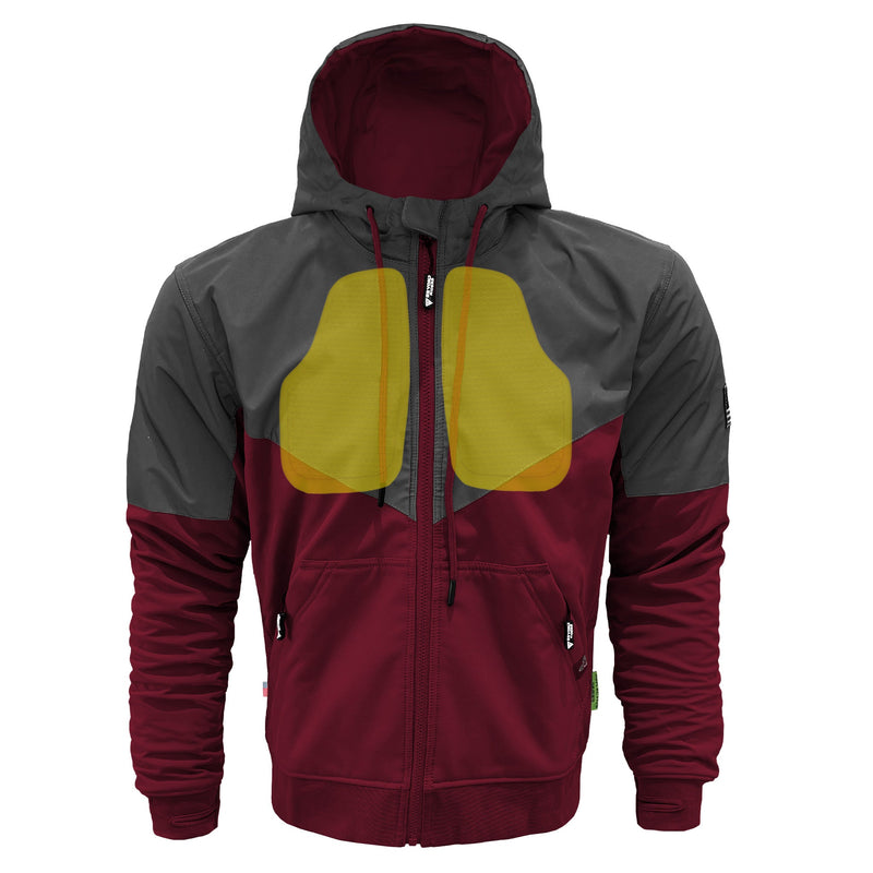 Load image into Gallery viewer, SoftShell Reflective Red Maroon Nebula Hoodie