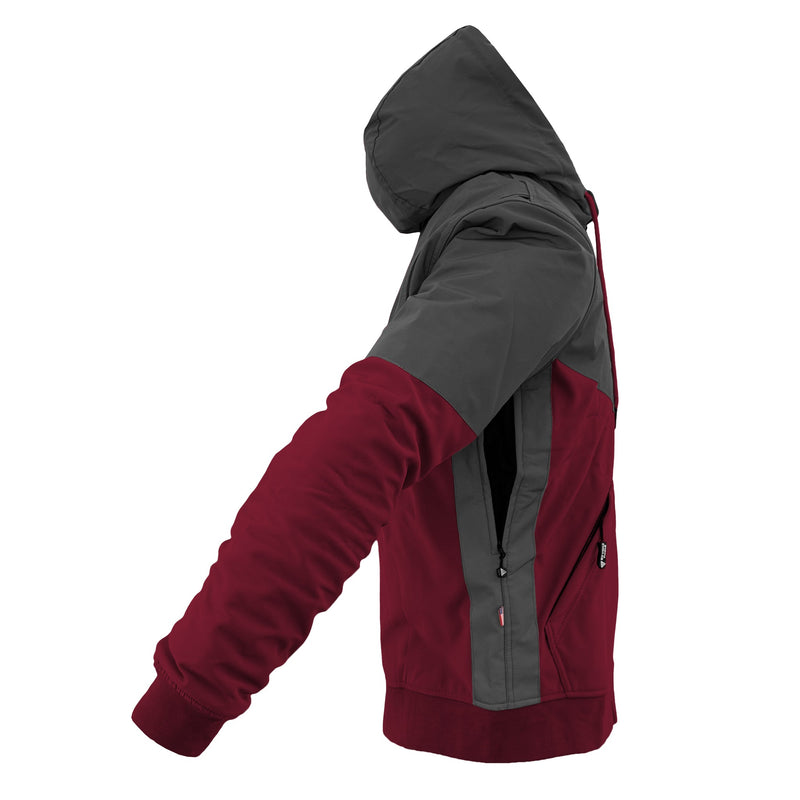 Load image into Gallery viewer, SoftShell Reflective Red Maroon Nebula Hoodie