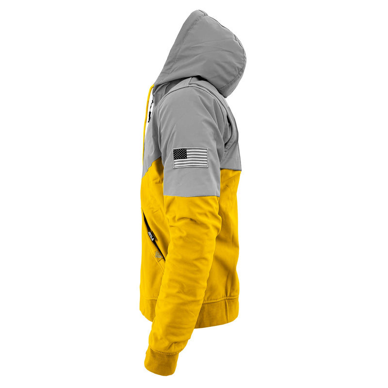 Load image into Gallery viewer, SoftShell Reflective Yellow Eclipse Hoodie