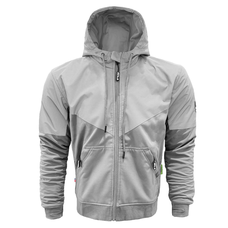 Load image into Gallery viewer, SoftShell Reflective "Twilight Titanium" Hoodie - Light Grey