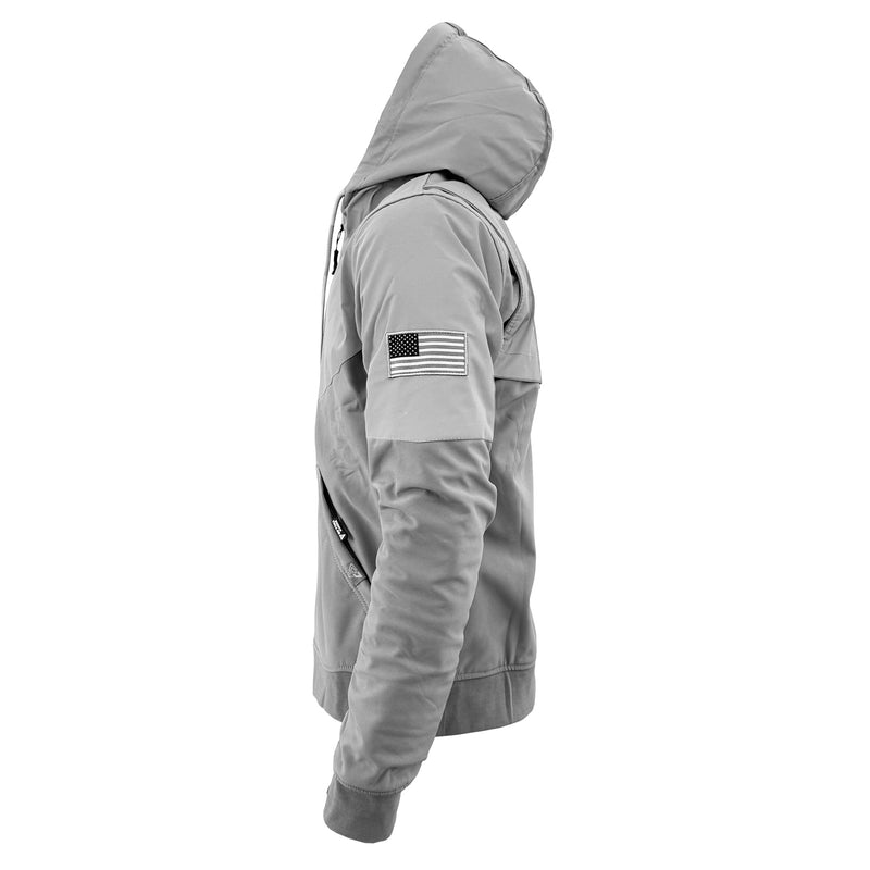 Load image into Gallery viewer, SoftShell Reflective "Twilight Titanium" Hoodie - Light Grey