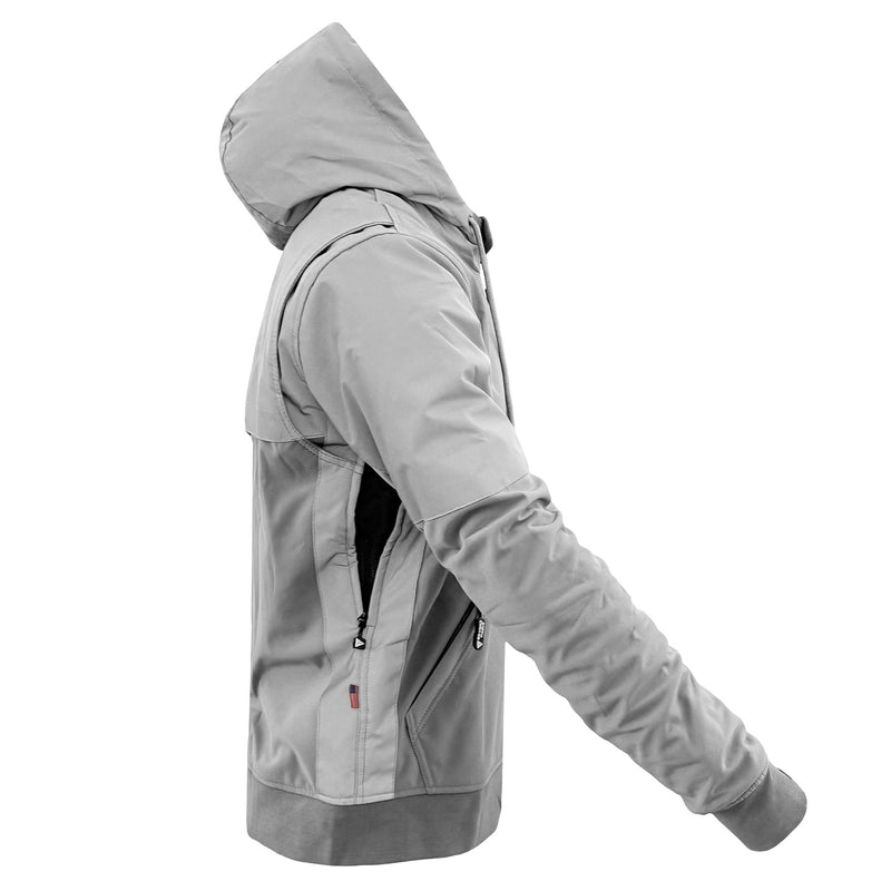 Load image into Gallery viewer, SoftShell Reflective "Twilight Titanium" Hoodie - Light Grey