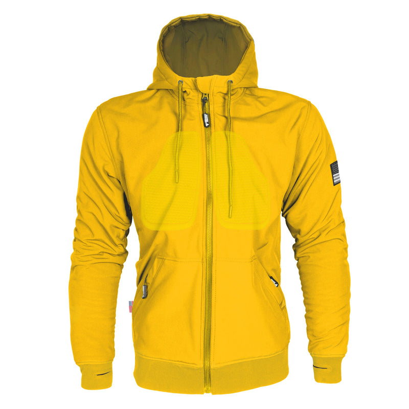 Load image into Gallery viewer, Protective SoftShell Unisex Hoodie - Yellow Matte