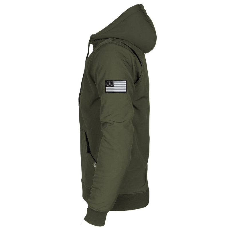 Load image into Gallery viewer, Protective SoftShell Unisex Hoodie - Army Green Matte