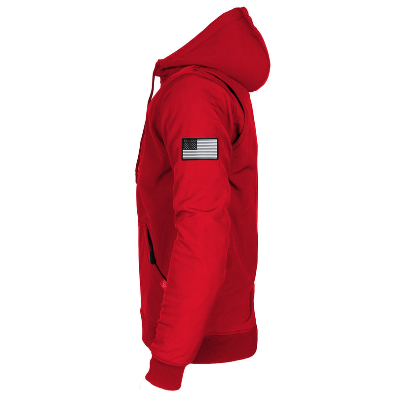 Load image into Gallery viewer, Protective SoftShell Unisex Hoodie - Red Solid Matte